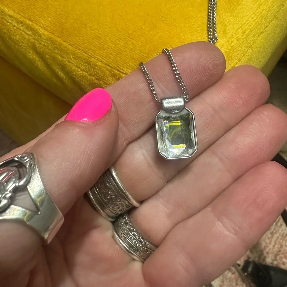 Reversible SWARVOSKI crystal necklace